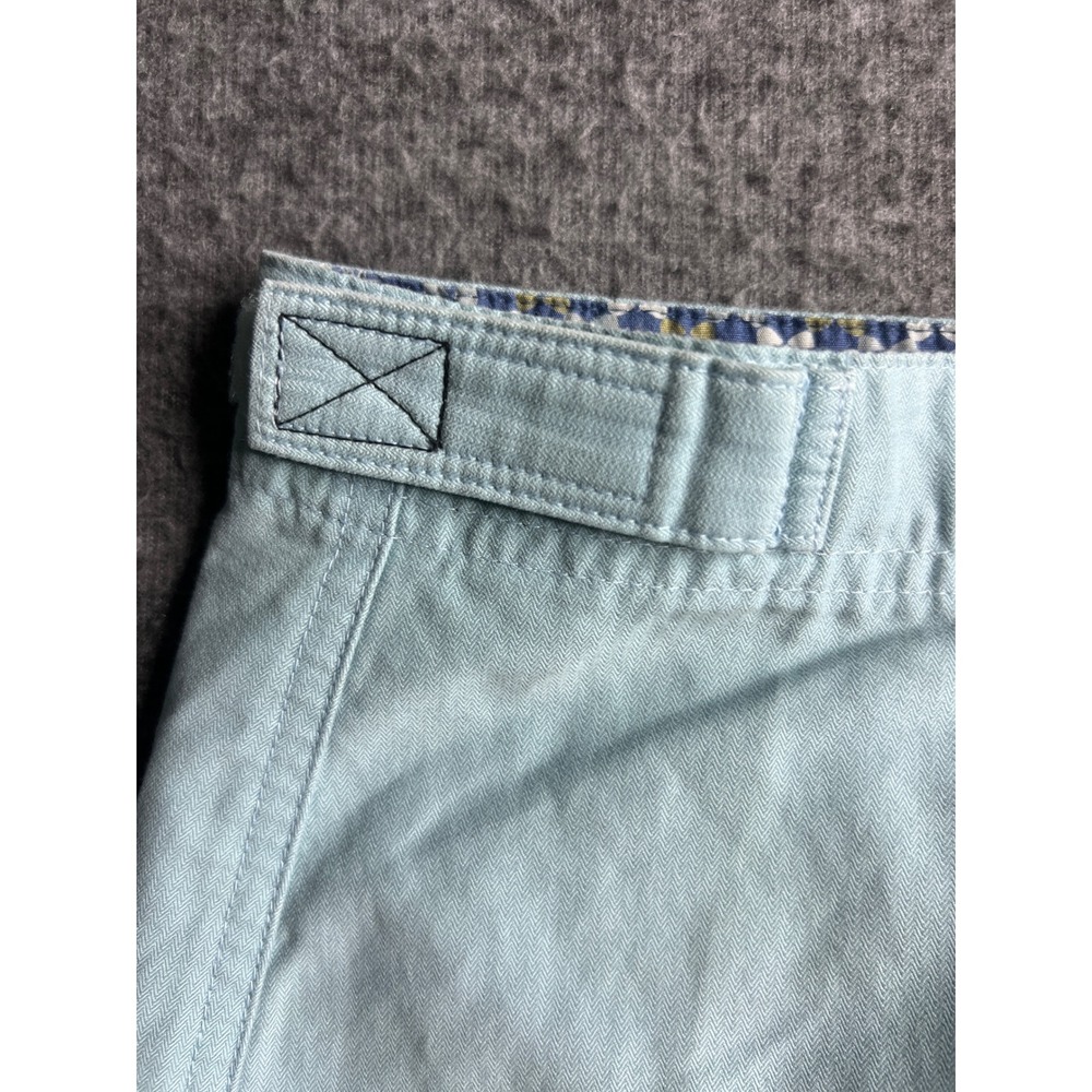Horny Toad Women's Light Blue Herringbone Cargo Skirt Adjustable Waist Utility - Picture 4 of 14